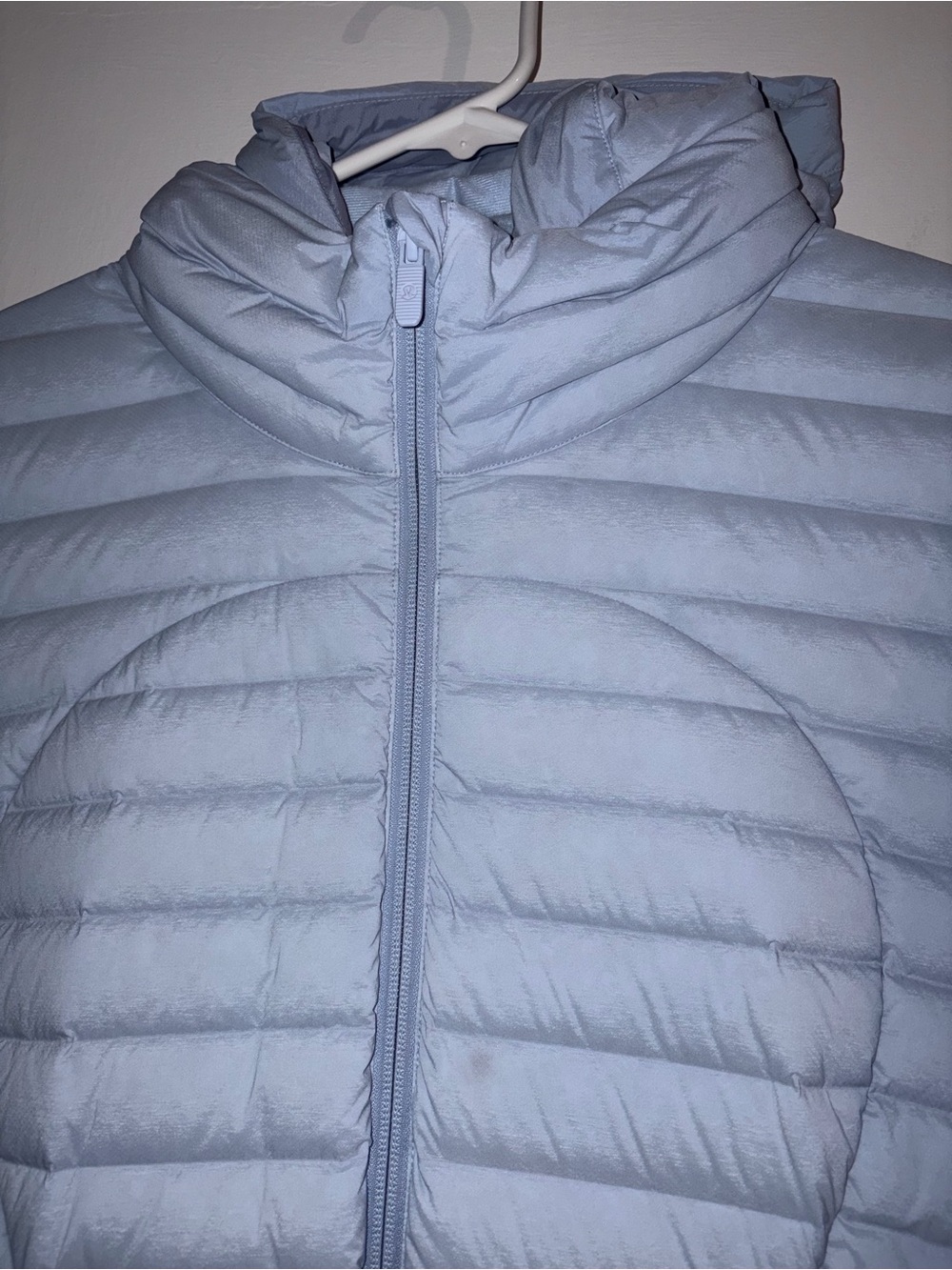 NWOT Lululemon size 14 Blue Packable Puffer Jacket with Hood - Picture 2 of 5